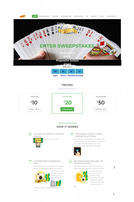 Chase the Ace Landing Page